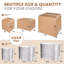  Paquet de 4 boîtes d'expédition isolées de 6 pouces x 5 pouces x 9 pouces avec doublure en feuille d'aluminium, boîtes d'expédition isolantes et froides pour glacière, petite boîte aux lettres réutilisable en styromousse réutilisable