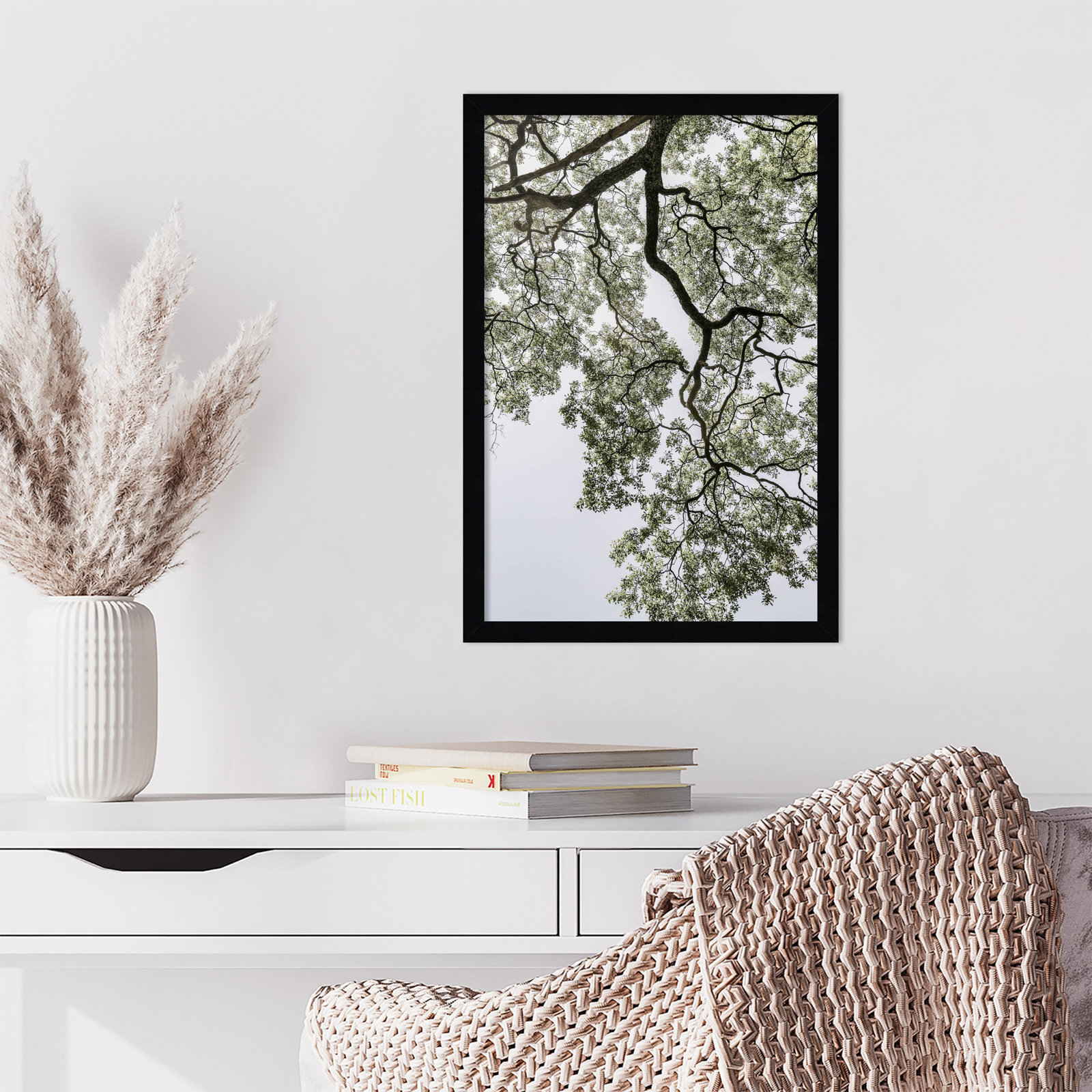 Pleasantville "Coastal Forest" Print, Black, 21" H x 15" W