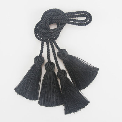 Tassel Curtain Tiebacks with Rope Design for Modern and Traditional Home Décor 2 Pcs