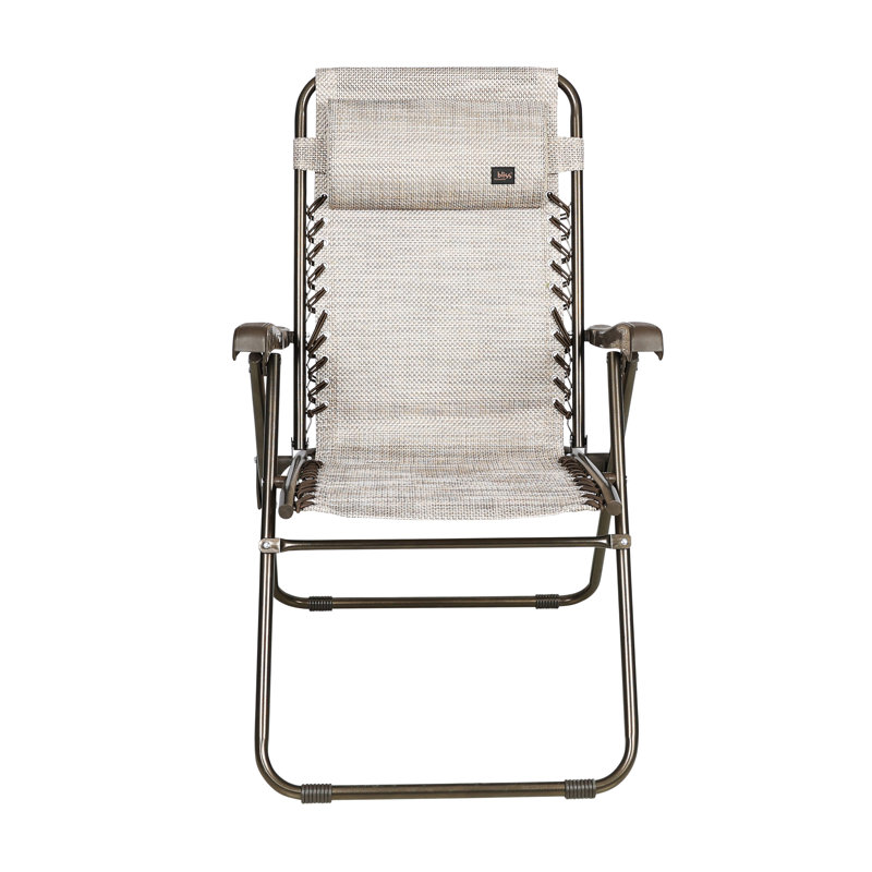 Fauteuil inclinable zéro gravité avec coussin Gracee, Sable