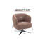 Fauteuil demi-tonneau pivotant en mélange de polyester de l 25,2 po x P 26,8 po x H 28,3 po ModaForm Home