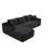 105'' Modular Sectional Sofa, Cloud Sectional Couch With Deep Seat, Modern Modular L-Shape Sofa Couch With Chaise,Upholstered Couches For Living Room Bedroom,No Assembly, (BLACK)