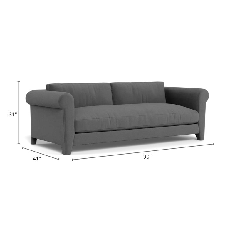 Carley Summers X River & Bord: The Max Sofa, Jordan Khaki Fabric