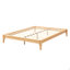 Structure de lit plateforme 12 po en bois de bambou sec massif avec lattes de bois et support en métal, aucun sommier nécessaire-1233868796-1233868799