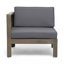 Ensemble de canapé LSHAPE, gris foncé