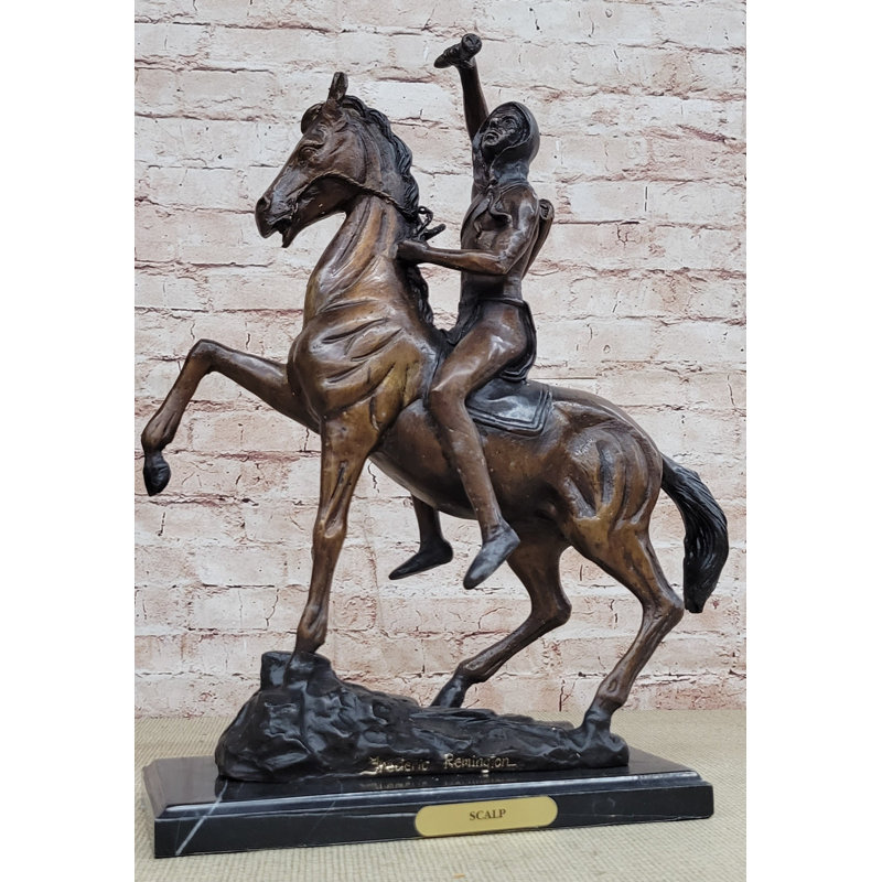 Figurine de cuir chevelu Frederic Remington