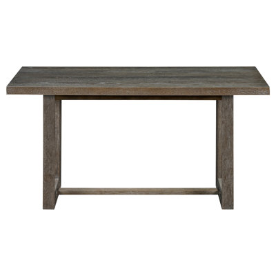Ensemble de 6 tables de salle à manger 6 pièces pour table de cuisine en bois de 6 po et 4 chaises avec base en tréteaux