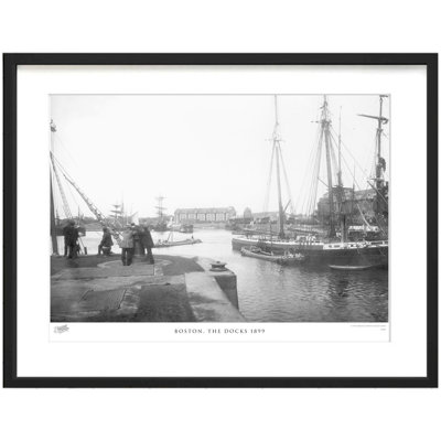Boston, The Docks 1899 - Single Picture Frame Print