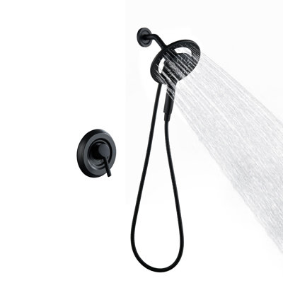 CASAINC Dual Shower Head with Magnetix Showerhead And Three-Function Handheld Shower Stystem