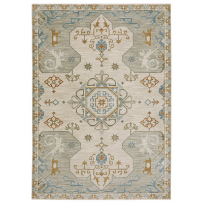 Tapis beige / gris Graicyn