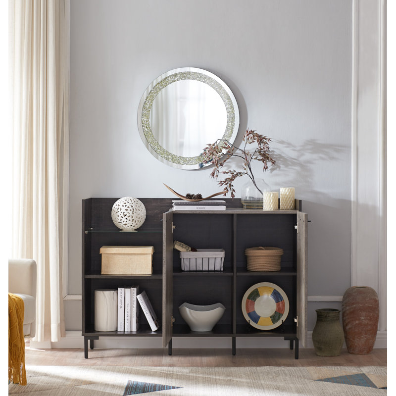Console Lightfoot 47,72 po, Plateau noir / base noire