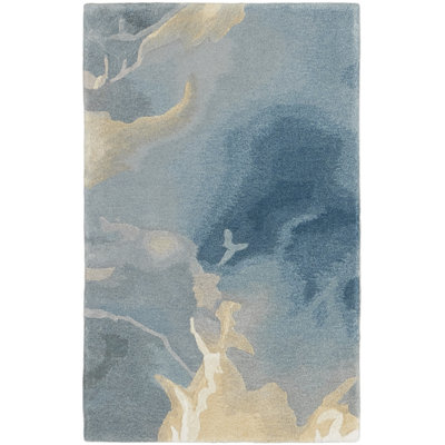 Prismatic Blue Modern Indoor Rug