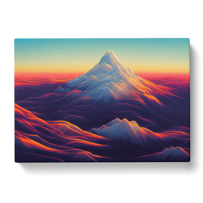 The Mountain Sunrise - Wrapped Canvas Print, 35cm H x 50cm W x 3cm D