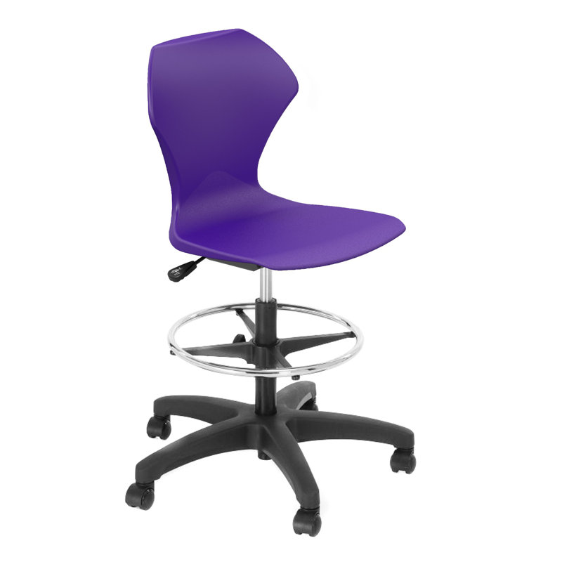Apex Series Drafting Chair, Purple
