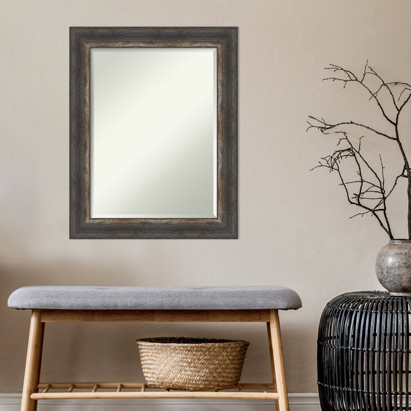 Miroir mural Turbeville, Gris foncé, 29 po x 23 po