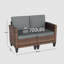 Kisner 6 - Person Outdoor Wicker Patio Sofa Seating Group With Fire Pit And Side Table-103896465