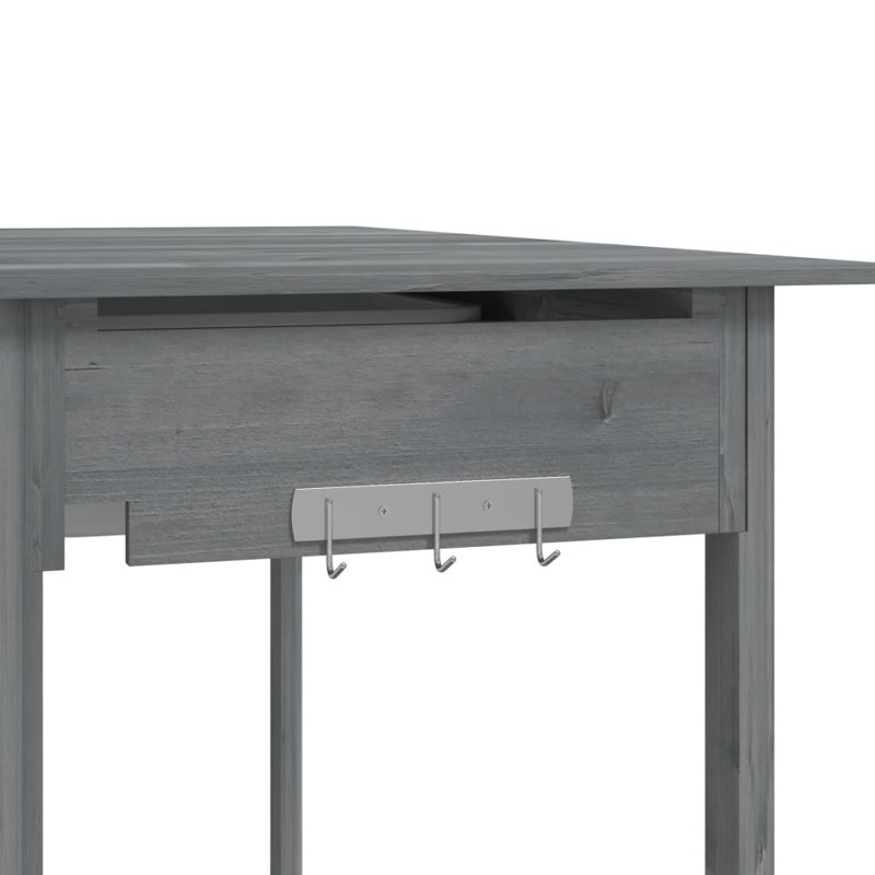 Braily Wood Potting Bench, Grey