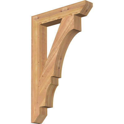 Support latté l 3 3 1/2 po x P 22 po x H 34 po, cèdre rouge de l'Ouest
