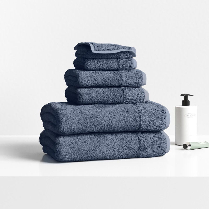 Maven 6 Piece Towel Set, Ink Blue
