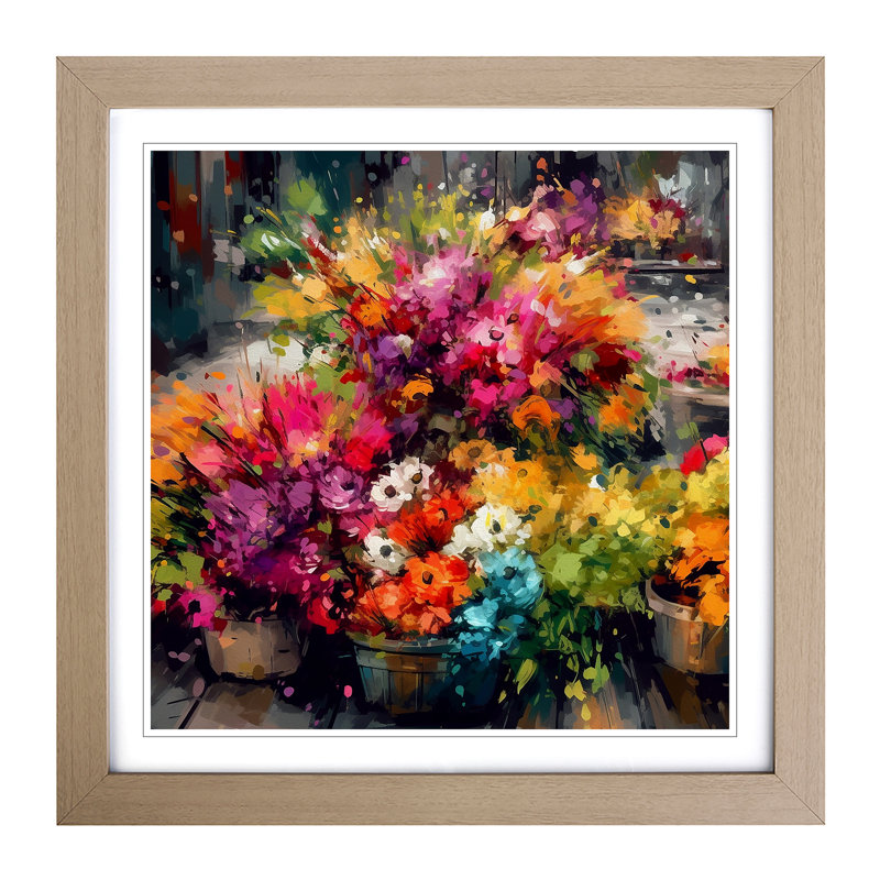 Single Picture Frame Print on Wood, Oak