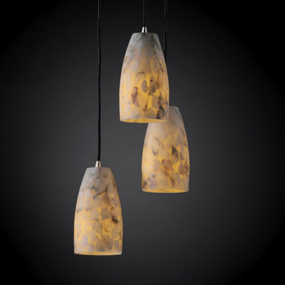 Luminaire suspendu en forme de cloche 3 lumières Asae
