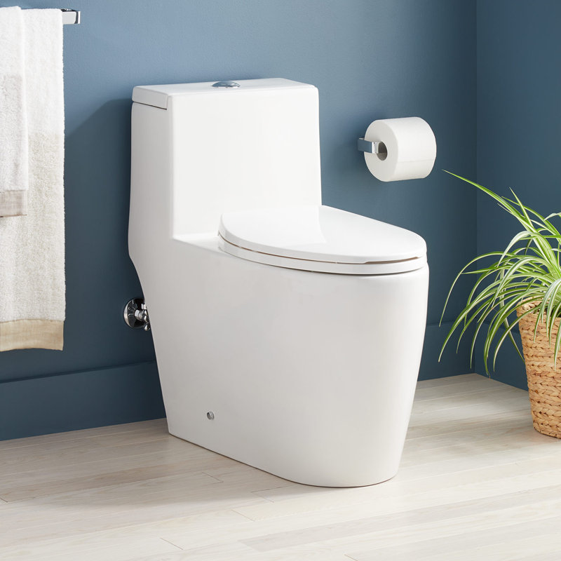 Toilette allongée une pièce Sitka