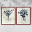 Vase floral indigo I - impression encadrée de qualité supérieure - prêt à être accroché - aucun clou requis - aucun clou requis-2056381498-2056381509