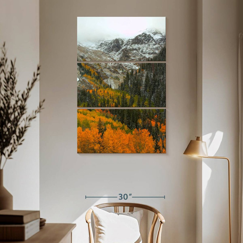 Masam Orange Flames, 65" H x 42" W