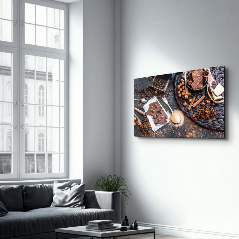 Peinture murale élégante en verre trempé 18,1 po x 28,3 po | 100% verre trempé, épaisseur: 0,16 pouce | Imprimé UV pour des couleurs éclatantes et une durabilité | Parfait pour la décoration intérieure et l'esthétique moderne