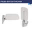 White & Chrome Shower Seat