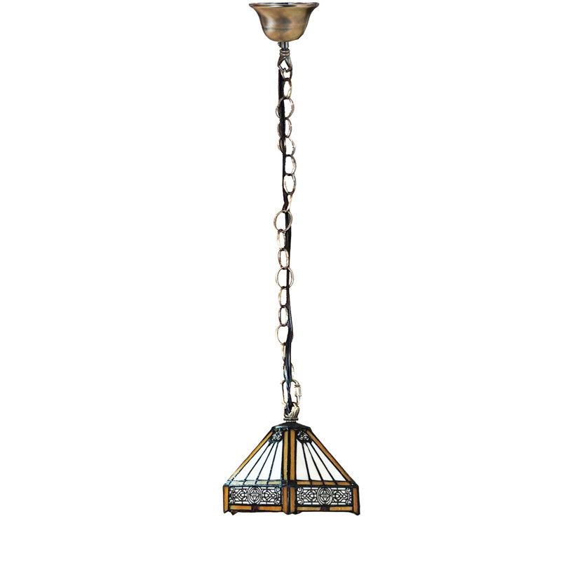 Aftab 1 - Light Beige/Brown/Black Unique/Statement Pendant