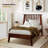 Kaylin Solid Wood Bed Frame with Headboard-73296057-73296056