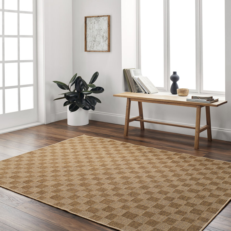 Outdoor Jute-Look Rug Tan/Brown_PMB2310, Rectangle 200 x 275cm