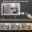 Kernie 40‘’x32‘’ Frameless LED 3 Color Lighting Bathroom / Vanity Mirror, Memory Function, Anti-fog