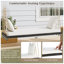 Banc de balançoire suspendu en bois d'acacia l 63 po x P 23,6 po x H 2,0 po TopMAX-1134566364