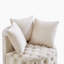 Chaise d'appoint contemporaine rembourrée et capitonnée-503644406