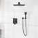 Eviva Edge Shower System With Slide Bar Hand-Shower And Thermostatic Valve