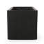 Jardinière en oxyde de magnésium pour jardin - 81 cm L x 39,5 cm P x 40,6 cm H - Conception légère en béton noir pour l'extérieur