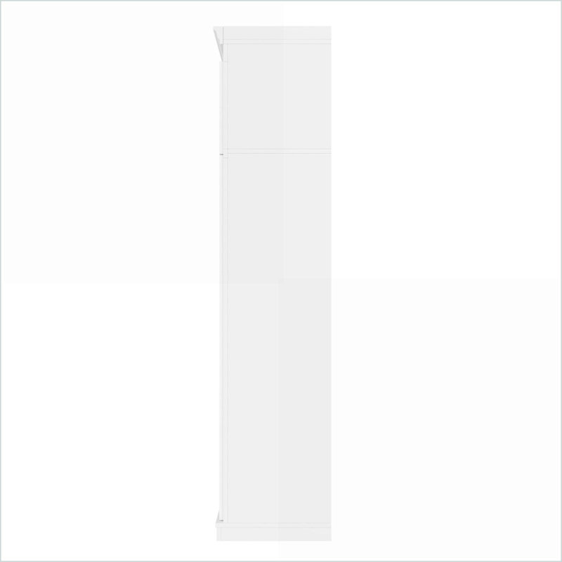 Hall Tree, 85.2''H Modern Entryway Storage with Bench, 3 Hooks, 4 Cabinets, Drawer | MDF | White, White