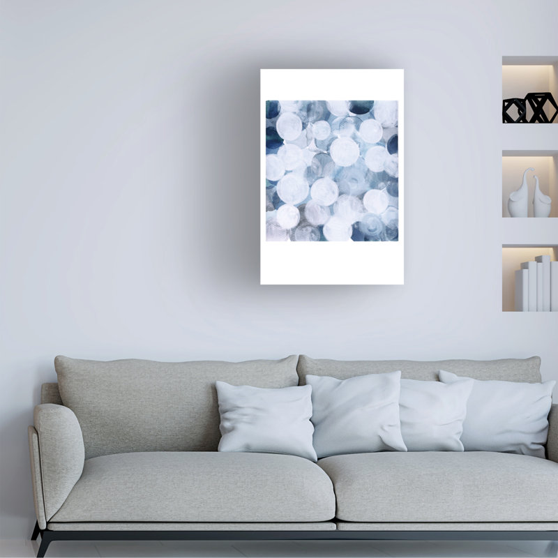 " Blue Bubbles " by Louise Van Terheijden, 19" H x 12" W x 2" D