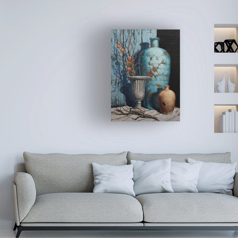 Œuvre bolognaise, Ekaterina Andersson, Stileben, turquoise, olia, H 19 po x l 14 po