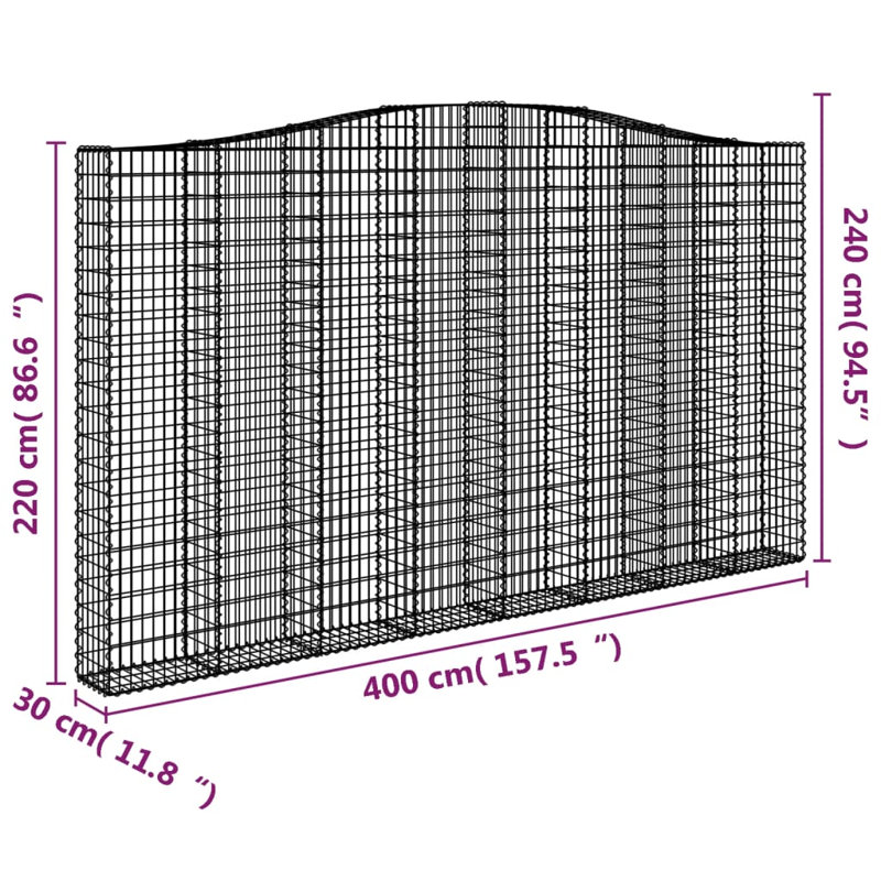 Arhaan White Metal Yard/Privacy Fence, 240cm H x 400cm W x 30cm D