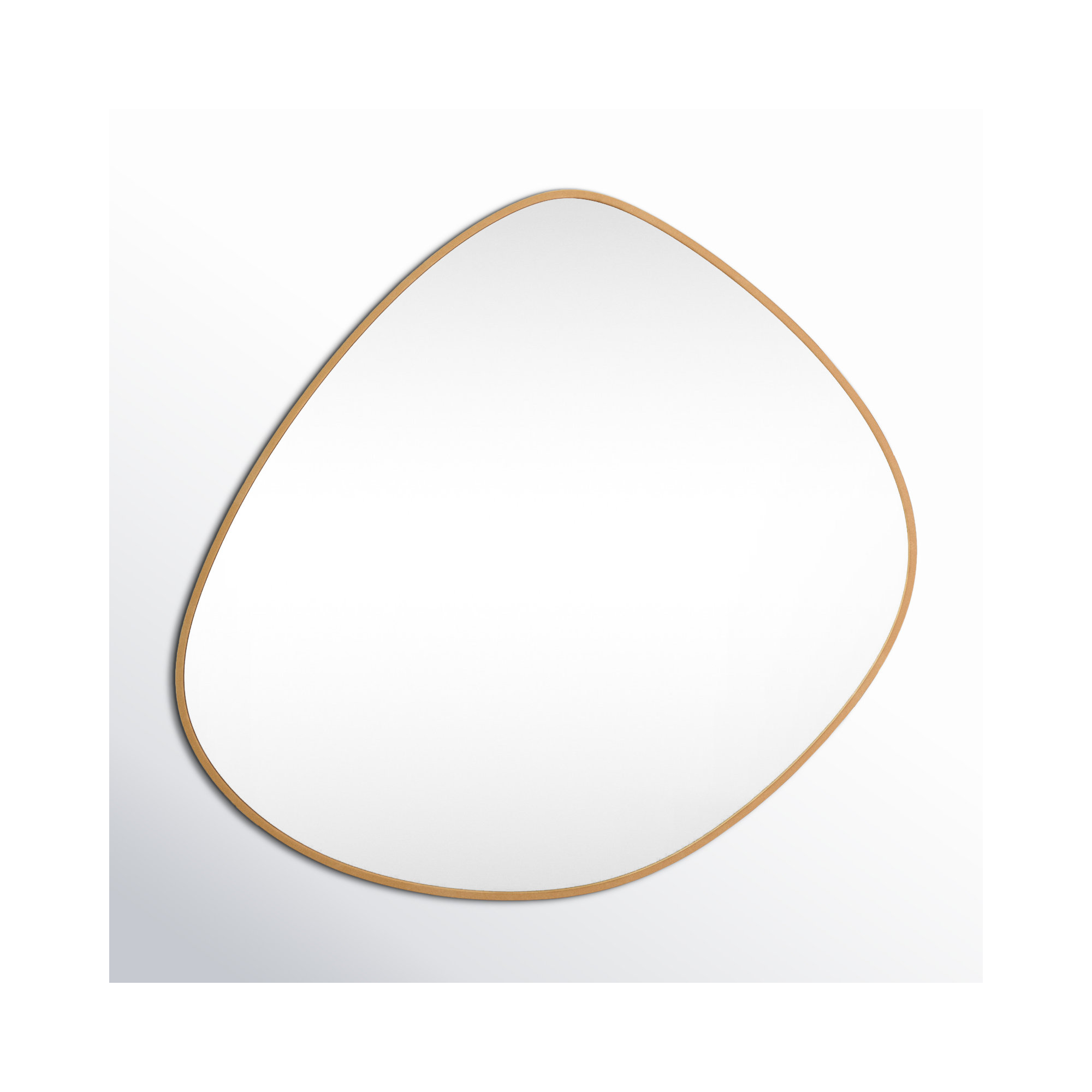 Eastie Metal Mirror, 37" x 36", Gold