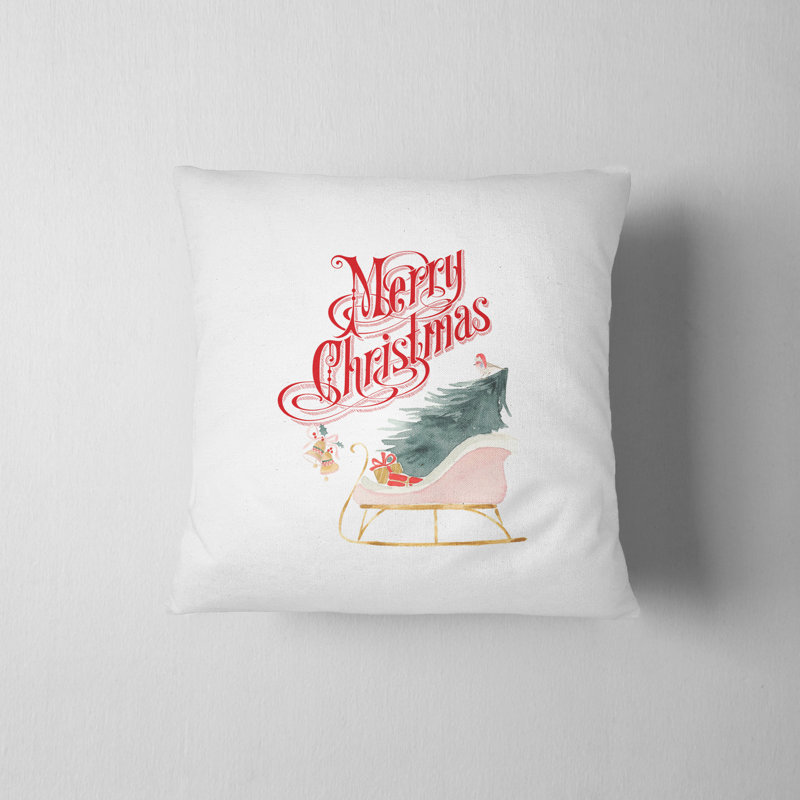 Housse de coussin Sleigh Ride Holiday, H 16 po x l 16 po
