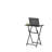 2-Piece Folding TV Tray Table No Assembly Required Portable Sofa Side Table, Industrial Snack Table