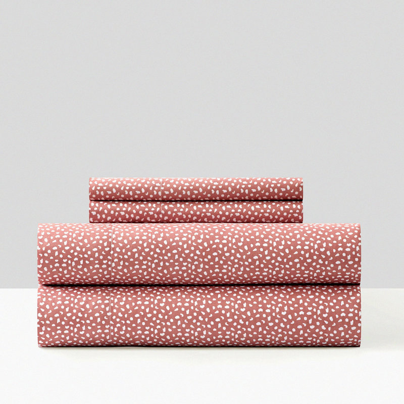 Herringbone Dream 4-Piece Sheet Set - Super Soft Graphic Design - Includes Flat, Fitted Sheet, 2 Pillowcases - Cozy Bedding Collection