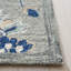Tapis bleu en laine / coton touffeté à la main Saguenay-1743627065