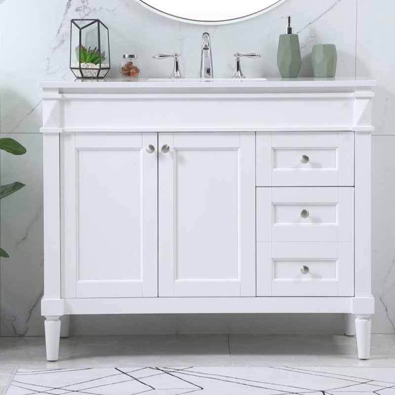 Ensemble de meuble-lavabo simple 42 po Readington, Blanc