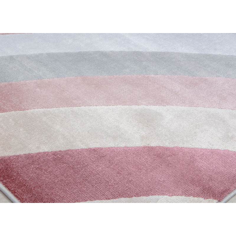 Tapis rosé à motif géométrique Vera, Rectangle 8 pi x 10 pi