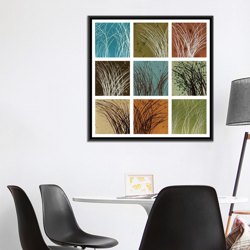 «Wind and Rain», impression sur toile, H 26 po x l 26 po x P 1,5 po, Toile encadrée noire, Pas de tapis